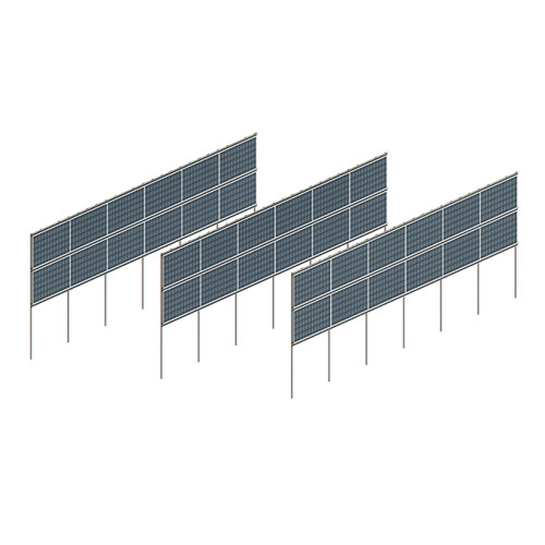 AS Vertical Bifacial Solar Fence Plant